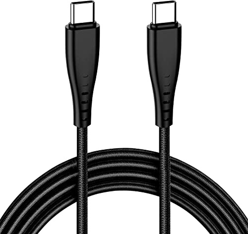 Cable USB C a USB C 2M,Cable Tipo C a Tipo C per Samsung Galaxy S26/S25 Plus/S24 Ultra/S23 S22+/S21 FE/S20,A57 A17 A55 A54 A25 A35 A53 A23 A33 A13,60W Carga Rápida Nylon de Datos Cargador 2 Metros