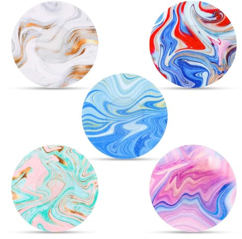 25pcs Sensor Covers for Libre 2/3, Waterproof Adhesive Patches Blood Glucose Monitor Patch Sensor Stickers CGM Overpatch Tape Compatible with Libre (Marble Gradient, 5 Styles)