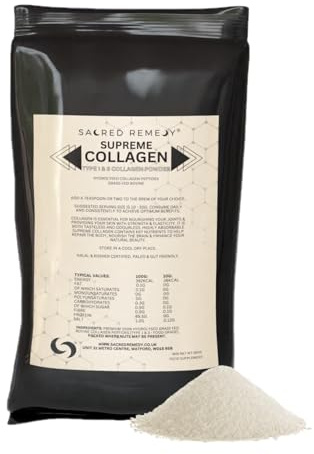 Supreme Collagen Type 1 & 3 Powder 250g Pouch | Premium HYDROLYSED Collagen PEPTIDES | Nordic EU Grass-FED Bovine