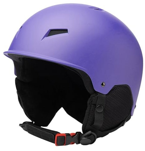 Ski-Sicherheitsmütze, Snowboard-Sicherheitsmütze | Snowboard-Schutz, stoßdämpfende Sicherheitsmütze - Atmungsaktive Sicherheitsmütze mit Brillenclip für Schneesport bei kaltem Wetter