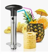 EDJAY 4-in-1 Fruit Cutter Set – Apple Slicer, Pineapple Corer, Pineapple Eye Peeler & Watermelon Cutter – Stainless Steel Kitchen Tools