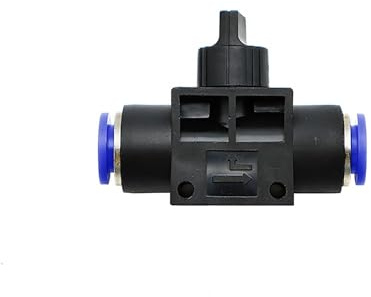Pangocho Pneumatischer Fitting-Rohrverbinder, Luft-Schnellwasserrohr-Push-In-Schlauchkupplung, 4 mm, 6 mm, 8 mm, 10 mm, 12 mm(HVFF,4mm)