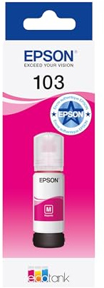 Epson EcoTank 103 Original Tintenflasche | Magenta | Hohe Reichweite – Bis Zu 7,500 Seiten | Kompatibel Mit L3110 / L3111 / L3150 / L3151 / L3270 / L3280 / L3560 / L5190 / L5310 / L5590 Modellen