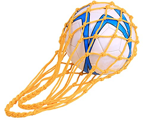 Fußball Tasche 2 Stück Robust Balltasche Erwachsen Kinder Basketballtasche Tragbar Sports 1 Ball Netzbeutel Damen Herren Ballnetz Volleyball Basketball Fußball Netz Tasche für Sportschuhe Gemüse