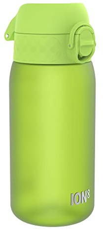 Ion8 Gourde Enfant, 350ml, Anti-Fuite, Facile à Ouvrir, Verrouillage Sécurisé, Lavable en Lave-Vaisselle, Sans BPA, Poignée de Transport, Facile à Nettoyer, Carbone Neutre, Vert
