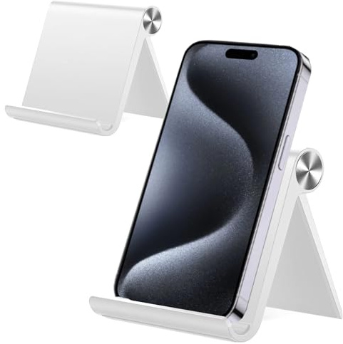 Supporto per smartphone per Samsung Galaxy S26 S25 S24 Ultra 5G S23 S22 S21 S20 FE A56 A36 A26 A16 A55 A15 A54 A34 A14 Supporto da tavolo pieghevole B1 Bianco