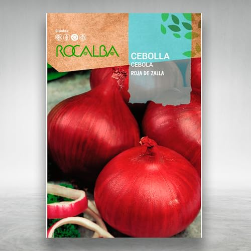 Semillas Cebolla Roja de Zalla - 4 GR - Variedad PROFESIONAL | Gran Sabor y muy voluminosas | Plantas con mucha producción | Variedad Profesional | Nexum Market