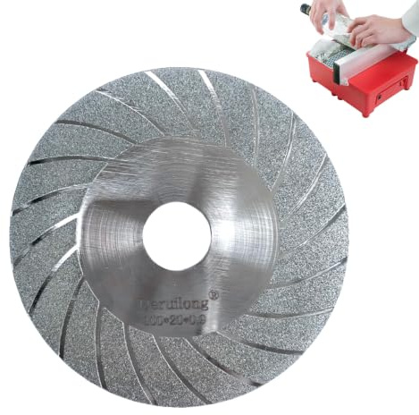 Deruilong 100mm 4 Diamond Tile Saw Blade, 20mm Bore | Grit 150 diamond. Cuts glass, porcelain, ceramic, marble. For 20mm arbor tools. 0.9mm kerf, wet/dry use.
