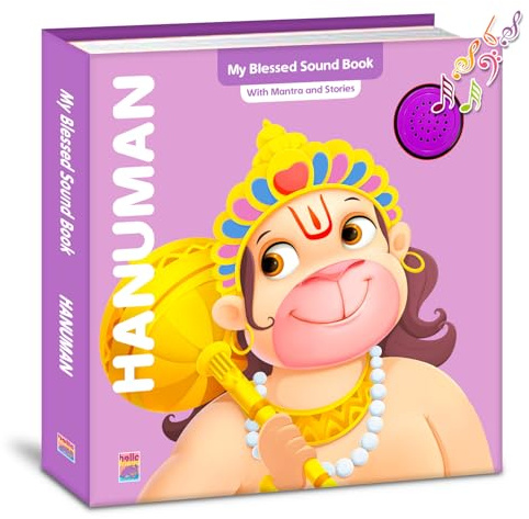 Hanuman Mantra Sound and Story Book for kids ; India's First Mythology Shloka and Mantras Sound Book to Teach Indian Culture, Values Devotional ... Book for Toddlers, Preschoolers Early Readers