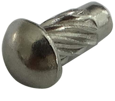 AERZETIX: Lot de 50 Rivets Fausse-Vis Type U Ø2.49mm Longueur 4.76mm Tête Demi-Ronde Acier Inoxydable A2 - C43488