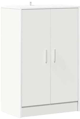 vidaXL Schuhschrank Schuhregal Schuhablage Schuhaufbewahrung Schuhständer Schuhorganizer Schuhkommode Flurkommode Weiß 60x35x92cm Holzwerkstoff