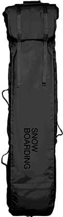 Tragbare, Faltbare Multifunktions-Snowboardtasche mit rollenden Rädern, wasserdichte und verschleißfeste Skitasche, Teleskoptasche mit großem Fassungsvermögen für Flug- u