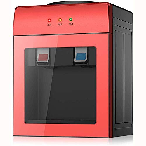 Dispensador de Agua de Escritorio Inteligente multifunción 220V Fuente de Agua Potable eléctrica fría/Caliente/Hielo, para el Dormitorio de la Oficina en el hogar, Ahorro de energía, Rojo Present