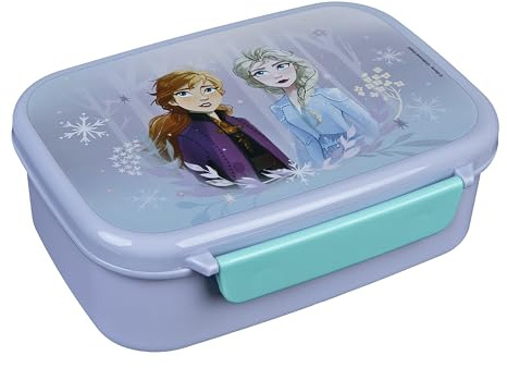 Scooli - Fiambrera de Frozen de Disney, con inserto extraíble, fiambrera para guardería, sandwichera, escuela, fiambrera de plástico, sin BPA