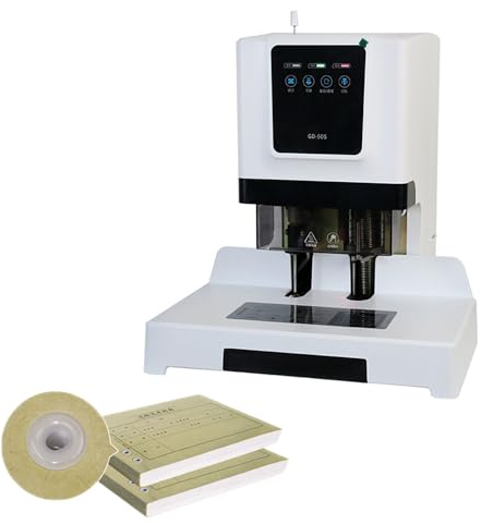 500-Seiten-Rechnungsgutschein-Bindemaschine, automatische Locher-Bindemaschine mit Positionierungsstift, 50 mm Dicke, Heißschmelz-Nietrohrbinder für Bank, Büro, Schule