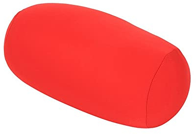 HAOHIZE Microbead Rullekudde, Comfort Squish Tube Bolster Kudde, Huvud, Nacke Ryggstöd Tube Rullekudde (Red)