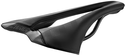 Selle Italia SLR Advan - Sella Bicicletta da Strada in Acciaio Manganese, Rivestimento Leggero, Foro Superflow, Leggera e Comoda - Taglia L3, Nero