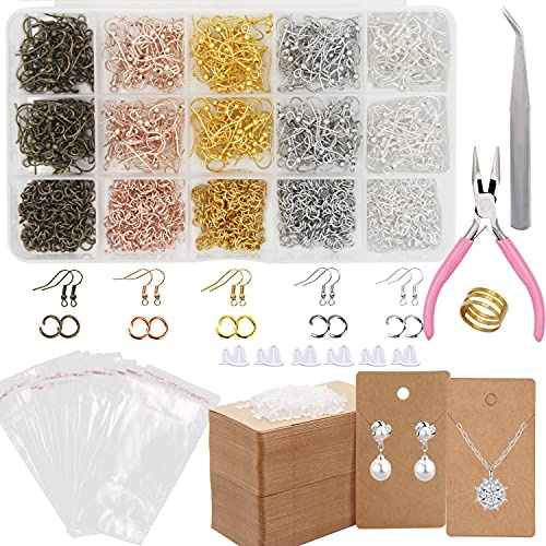 EuTengHao Ohrring-Haken Set 1905 Stück für Schmuck Herstellung, Reparatur, Halter, Karten und Rücken