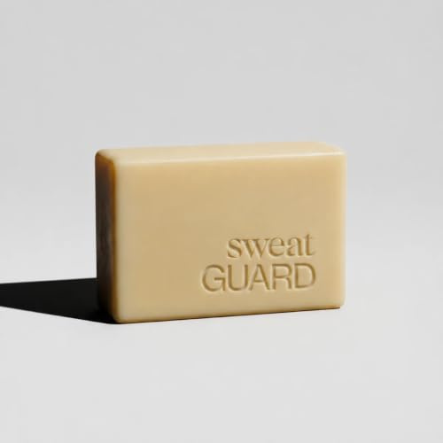 SWEAT GUARD Natural Antibacterial Soap Bar. Gentle Cleansing Body Wash Soap | With Essential Lavender & Tea Tree Oil - For Sweat & Odour On Hand, Face & Skin. Gentle Cleansing Bar Hyperhidrosis Treatment