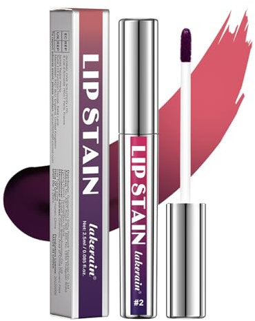 Lip Stain, Peel Off Lip Stain Lip Tint, Tattoo Magic Color Lip Gloss, Nude Lip Stick Long Lasting Waterproof, Transfer Proof, Non-Stick Cup Lipstick (#02)