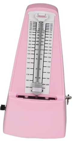 TTETTZ Mechanisches Metronom Aus Metall für Klavier Und Schlagzeug mit Klarem Klang, Rosa