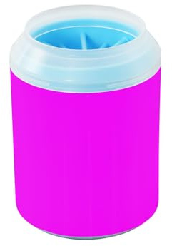 ODAWA Hundepfotenreiniger Magenta Fuchsia Effektive Schlammentfernung Hundepfotenreiniger für schlammige Pfoten