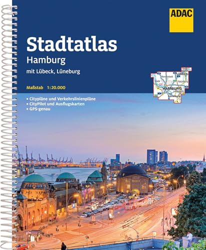 ADAC Stadtatlas Hamburg 1:20.000: mit Lübeck, Lüneburg