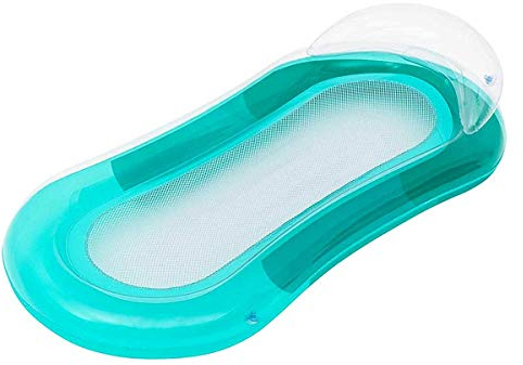 Queta Materassino ad aria gonfiabile, 160 x 84 cm, per spiaggia, piscina (verde)