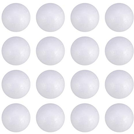 50pcs Styroporkugeln Weiß Kugeln Rund Feste Bälle 5cm Basteln Bemalen DIY Handwerk Modellierung Material Bastelbedarf Festival Hochzeit Party Dekoration