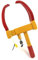 QWORK® Bloque de Roue Antivol 9 Trous avec 2 Clés, Sabot de Roue Réglable pour Voitures, Caravanes, Remorques, Fourgonnette, Convient aux Roues de Diamètre 165mm-285mm