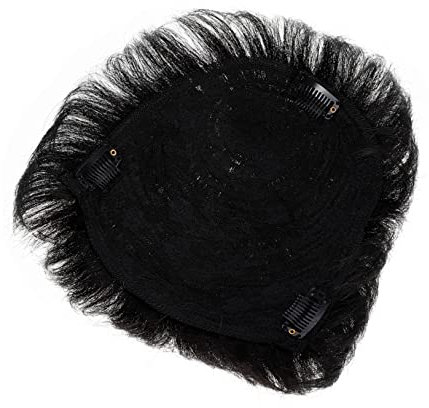 minkissy 2stücke Männliches Haarteil Für Kahle Stellen Unsichtbare Haarverlängerung Nahtloses Echthaar Natürliche Schwarze Farbe Für Alltag Partys Und Besondere Anlässe