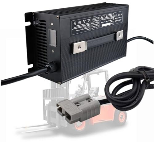 WLEJSL Chargeur Batterie Chariot Élévateur 72 V 15 a Chargeur Batterie au Plomb Prise Anderson 120 a Chariots Élévateurs Électriques 72 V, Bateaux Électriques