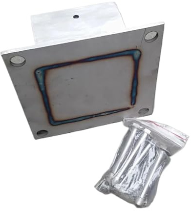 Lot de 2 supports de poteaux de clôture en bois - Ancrage en acier inoxydable for poteaux en béton, idéal for les balustrades de terrasse, les clôtures en vinyle et les boîtes aux lettres.(150x150mm)