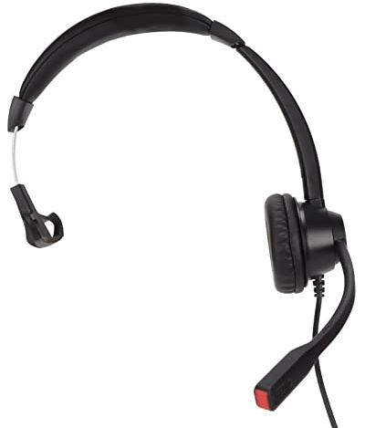 BRRNOO Brusreducerande RJ9-telefonheadset med Mikrofon Bekväma Hörlurar med Ett örat för Företag och Kundservice