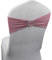 WELMATCH Spandex Chair Bands Sashes - Wedding Banquet Party Event Decoration Chair Bows Ties (Dusty Rose, 50 pcs)