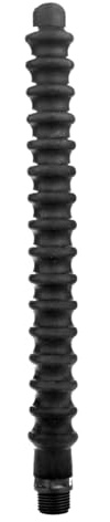 BelgoPrism Analdusche aus Silikon - schwarz - 28,5 cm - Durchmesser: 2,0-3,0 cm, 171 g