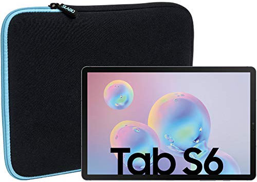 Slabo Sleeve Bag Custodia Protettiva per Tablet per Samsung Galaxy Tab S6 Custodia per Neoprene Phablet - Turchese Nero | Turquoise Black