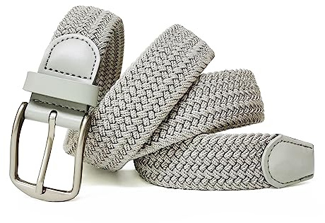 Elastischer Gürtel Unisex, Geflochtener Stretchgürtel für Damen & Herren | Stretchgürtel Dehnbarer Verstellbarer Stoffgürtel ohne Löcher, Flechtgürtel für Jeans & Freizeithosen