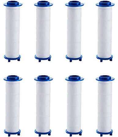 Cartuccia filtro in cotone PP, sostituzione del filtro per soffione doccia, per soffioni doccia rimovibili portatili - 8 pezzi (8 cm)