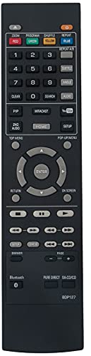 Nouveau BDP127 Télécommande de Remplacement - VINABTY BDP127 Blu-Ray Télécommande pour Yamaha Blu-Ray Player BDP127 ZQ02120 Remote Controller