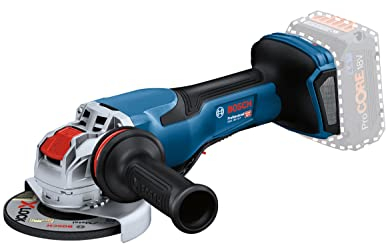 Bosch Professional 18V System BITURBO Akku-Winkelschleifer GWX 18V-15 P mit X-LOCK (Leistung 1500 Watt, inkl. Vibration Control-Zusatzhandgriff, Schutzhaube, Trennschutzhaube, ohne Akku/ Ladegerät)
