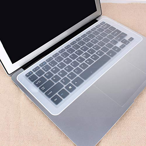 VBESTLIFE Universal Klar wasserdichte Silikon-Tastatur-Schutz-Haut für 12 Bis 15 Zoll Notebook-Tastatur
