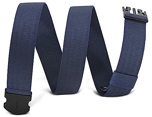 WHIPPY Elastischer Gürtel Herren Verstellbarer Outdoor Stretchgürtel Unisex Arbeitsgürtel für Damen Herren Stoffgürtel mit Kunststoffschnalle