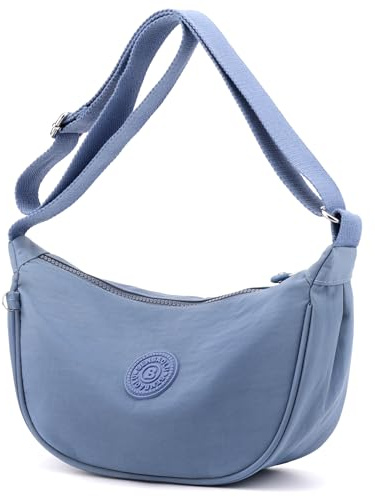 Kommodum Borsa Mezzaluna Donna Tracolla, Borsa a spalla Stile casual in Tinta unita con Tracolla regolabile, Messenger Crossbody Moon Bag per Shopping Viaggio km28