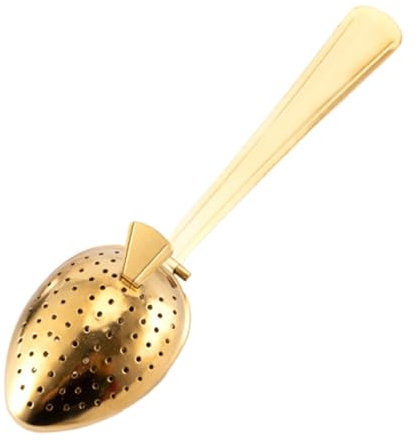Filtre à thé en vrac - Infuseur à thé à clip en métal, cuillère à thé plus prononcée | Filtre à thé à poignée rapide avec trous, cuillère à thé en vrac pour le bureau