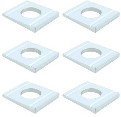 VGOL 50 Arandelas Cuadradas M12 de Acero Galvanizado DIN 434 Compatibles con La Mayoría de Los Canales de Acero en Forma de U