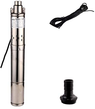 SHYLIYU Pompe De Puits Profond 220V 250W Pompe Submersible 70M Pompe à Eau Profonde Pompe Puits Immergee pour La Maison/Industriel/Agriculture et Jardin 1800L/H