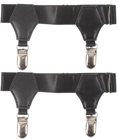minkissy 2 Stück Sockenklemme Fester Sockenhalter Strumpfhalter Für Herren Strumpfband Socke Sockenklammer