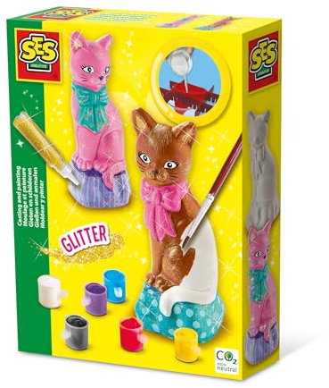 SES Creative Casting and Painting - Cat, Yellow