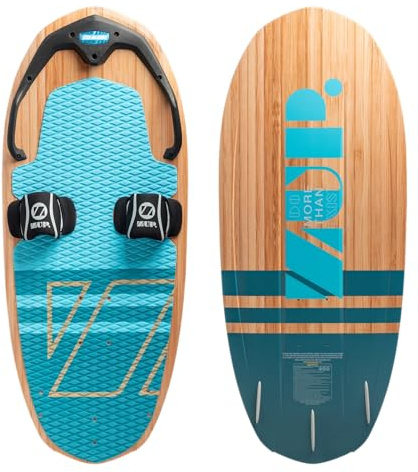 ZUP DOMORE All-Purpose Water Sports Board with Pre-Drilled Foil Mount Hole, Advanced Trainer for Wakeboarding, Kneeboarding, and Water Skiing, 59 x 25 x 4, Bru